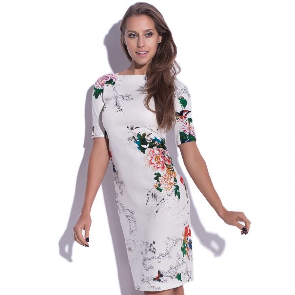 Robe midi avec motif floral Blossom