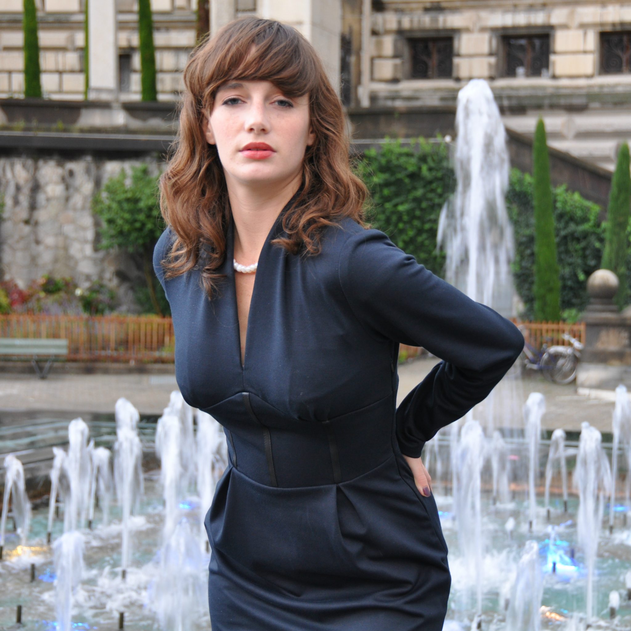 robe midi manche longue